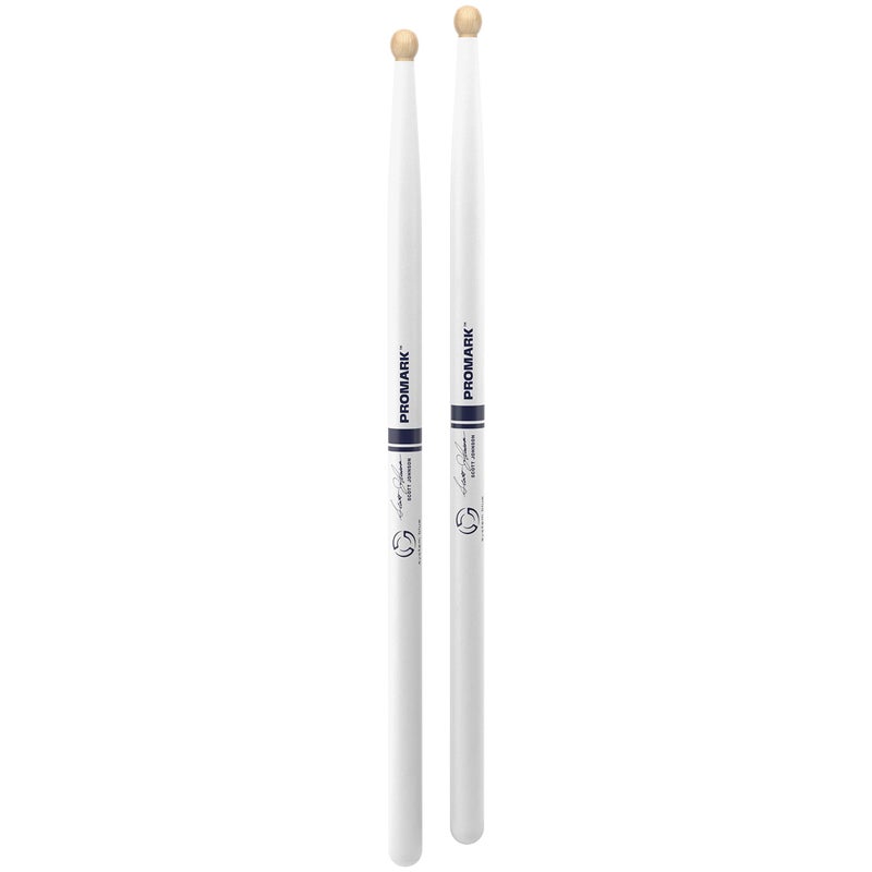 ProMark Drum Sticks - Scott Johnson Drumsticks - Drum Sticks Set - Wood Tip - Painted White Hickory Drumsticks - Consistent Weight and Pitch - 1 Pair - Image 3